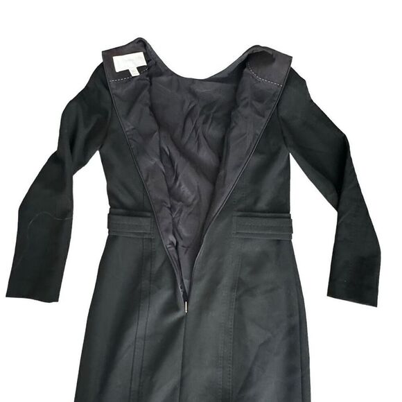 BOSS Hugo Boss Designer Little Black Dress Classic Midi Stretchy Size Medium 6/8 - Picture 10 of 11